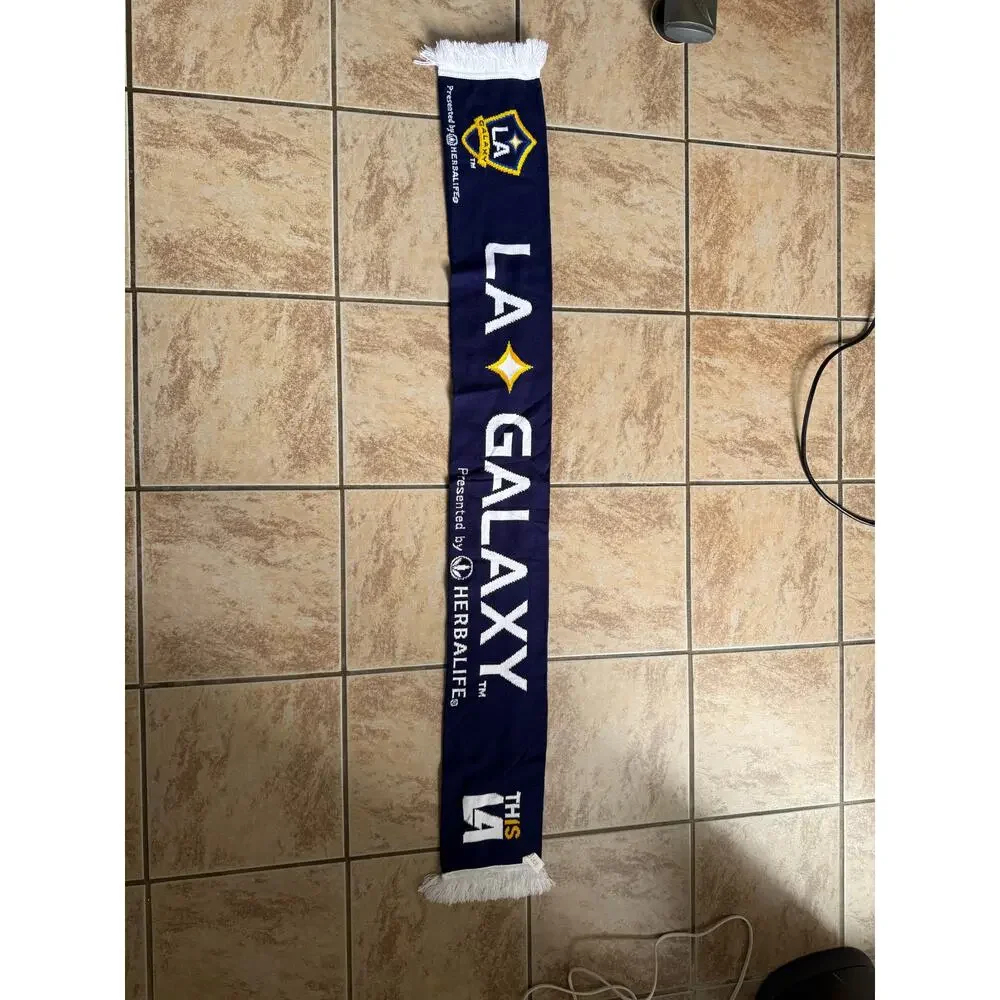 LA Galaxy San Diego Soccer Football Scarf Blue‎ MLS Double Sided
